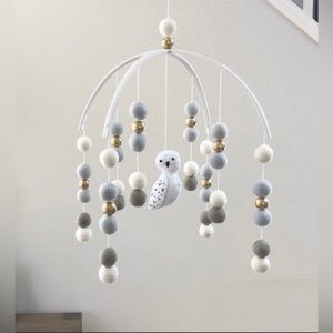 Felt Gender Neutral Owl Baby Mobile